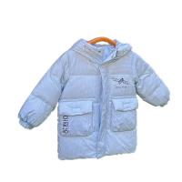 Polyester Children Down Coat mid-long style plain dyed Solid PC
