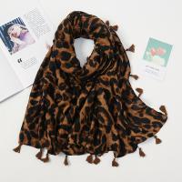 Cotton Women Scarf can be use as shawl & thermal printed leopard PC