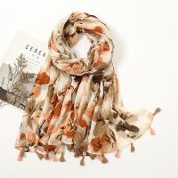 Cotton Linen Women Scarf can be use as shawl & thermal printed PC