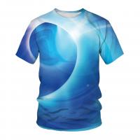 Melkzijde Mannen korte mouw T-shirt Afgedrukt Geometrische meer kleuren naar keuze stuk