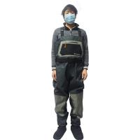 Polyester Quick Dry Wader Pants & waterproof & thermal & breathable Solid gray PC