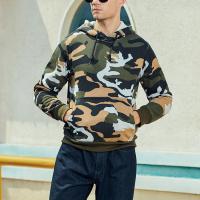 Polyester Men Sweatshirts & loose printed camouflage PC