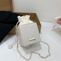 PU Leather hard-surface Crossbody Bag with chain PC