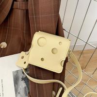 PU Leather Easy Matching Crossbody Bag soft surface yellow PC
