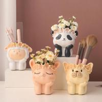 Resin Multifunction Flower Pot Painted PC