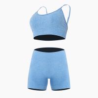 Polyamide & Nylon Quick Dry Women Yoga Clothes Set skinny & breathable Viscose Solid PC
