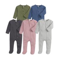 Cotton Baby Jumpsuit & thermal plain dyed Solid PC