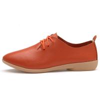 Synthetic Leather front drawstring Women Casual Shoes fleece Beef Tendon Solid Pair