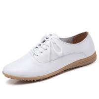 Synthetic Leather front drawstring Oxford Shoes & anti-skidding Beef Tendon Solid Pair