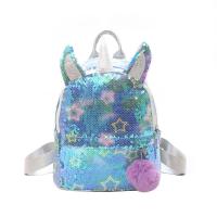 PU Leather Backpack soft surface Sequin PC