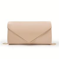 PU Leather Envelope Clutch Bag attached with hanging strap Solid PC