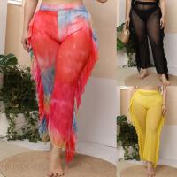 Polyester scallop & Plus Size Women Long Trousers see through look knitted Others PC