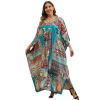 Polyester Swimming Cover Ups loose printed : PC