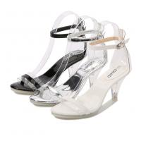 PVC buckle & Stiletto High-Heeled Shoes Solid Pair