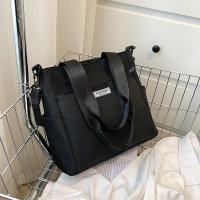 Oxford Shoulder Bag soft surface & attached with hanging strap black PC