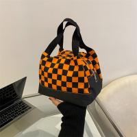 Oxford Bucket Bag Handbag soft surface plaid PC
