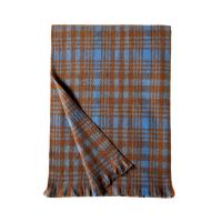Polyester Tassels Women Scarf can be use as shawl & thermal weave plaid PC