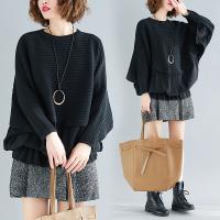 Polyester Women Sweater loose patchwork Solid : PC