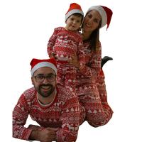 Polyester Parent-Child Cloth Set christmas design printed Set