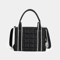 Polyester Handbag large capacity & soft surface & attached with hanging strap black PC