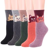 Nylon & Spandex & Cotton Women Knee Socks thermal mixed pattern mixed colors : Bag