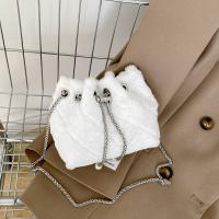 Plush Crossbody Bag with chain & soft surface PC