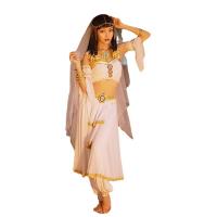 Gaze & Polyester Femmes Halloween Cosplay Costume Acrylique Patchwork Solide Blanc pièce
