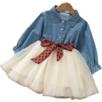 Cotone Dívka Jednodílné šaty Blu kus
