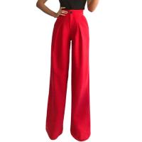 Polyester & Cotton Straight Women Suit Trousers printed Solid PC