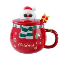 Porcelain & Silicone thermostability Mug Set christmas design Set