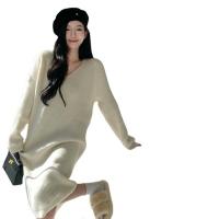 Acrylique Robe pull Tricoté Solide plus de couleurs pour le choix : pièce