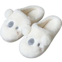 Plush Fluffy slippers & anti-skidding & thermal Thermo Plastic Rubber Cartoon Pair