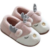 Plush Fluffy slippers & anti-skidding & thermal Thermo Plastic Rubber embroidered Cartoon Pair