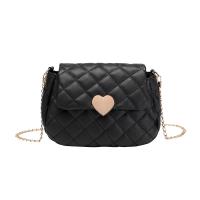 PU Leather Crossbody Bag with chain & soft surface Argyle PC