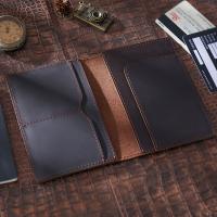 Crazy Horse Leather Passport Holder soft surface PC