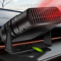 Engineering Plastics Car Fan Heater rotatable & portable black PC