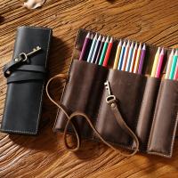 Cowhide Stationery Pen Bag general PC