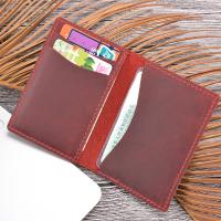 Crazy Horse Leather Card Bag Multi Card Organizer & soft surface PC
