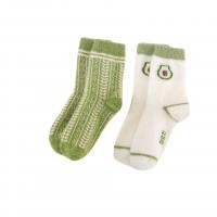 Wool Women Ankle Sock flexible & thermal weave green : Lot