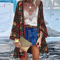 Polyester & Katoen Vrouwen Lange Vest Afgedrukt meer kleuren naar keuze stuk