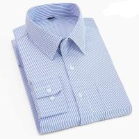 Poliéster & Algodón Camisa larga de la manga de los pares, Sólido, más colores para elegir,  trozo
