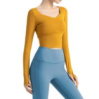 Spandex & Polyester Ensemble de vêtements de yoga pour femmes Polyamide Solide plus de couleurs pour le choix pièce