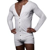Polyester Men Short Jumpsuit flexible & breathable knitted Solid PC