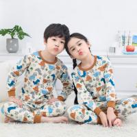 Cotton Children Pajama Set & two piece Pants & top printed Set