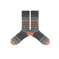 Wool Men Ankle Sock flexible & thermal weave multi-colored : Lot