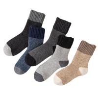 Wool Men Ankle Sock flexible & thermal weave multi-colored : Lot