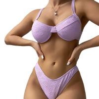 Polyamide Bikini & two piece purple Set