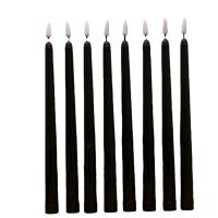 Plastic different light colors for choose LED Candle Light for home decoration handmade Solid black Lot