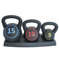 PE Plastic Dumbbell for sport & three piece & unisex mixed colors Set