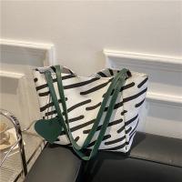 Canvas Shoulder Bag large capacity & soft surface green PC